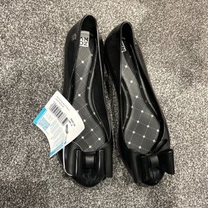 Zaxy Women's Classic Black Bow Flats